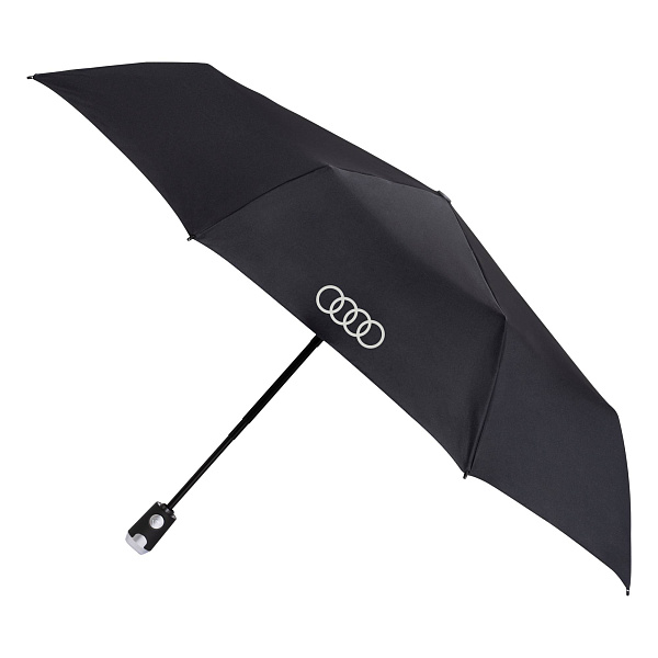 Компактный складной зонт, черный