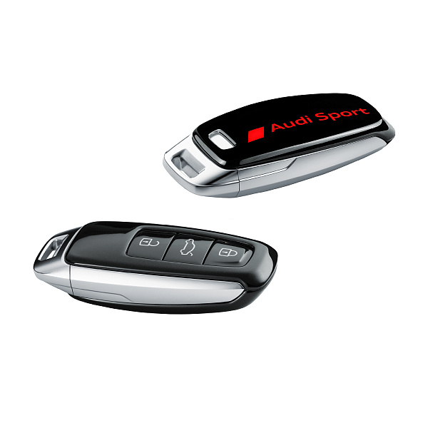 Накладка на ключ Кольца, черный (Audi Sport)