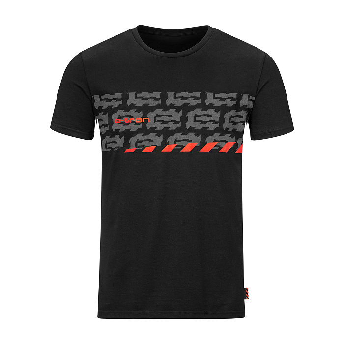 Мужская футболка Audi e-tron, черная, XXL, XXL