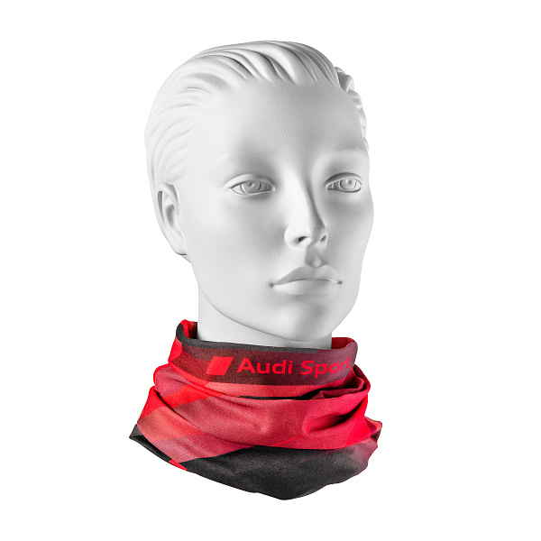 Женский шарф-воротник Audi Sport, красный / серый