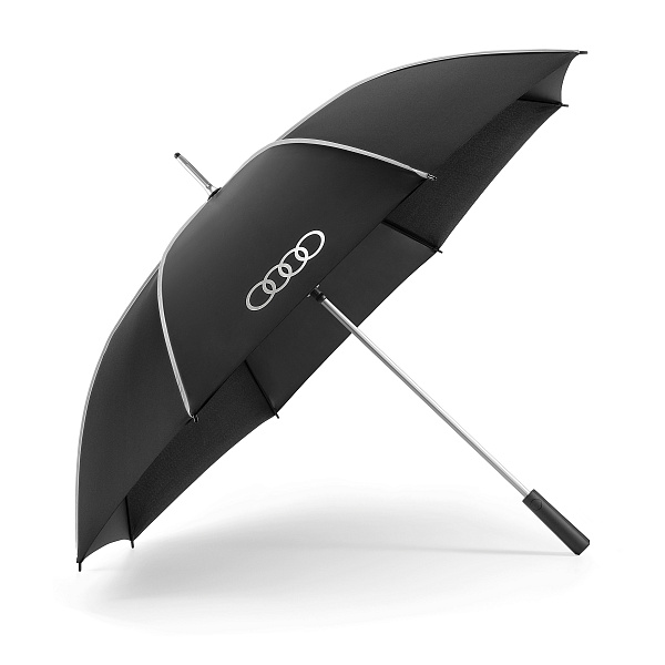 Большой зонт Audi, черный / серебристый